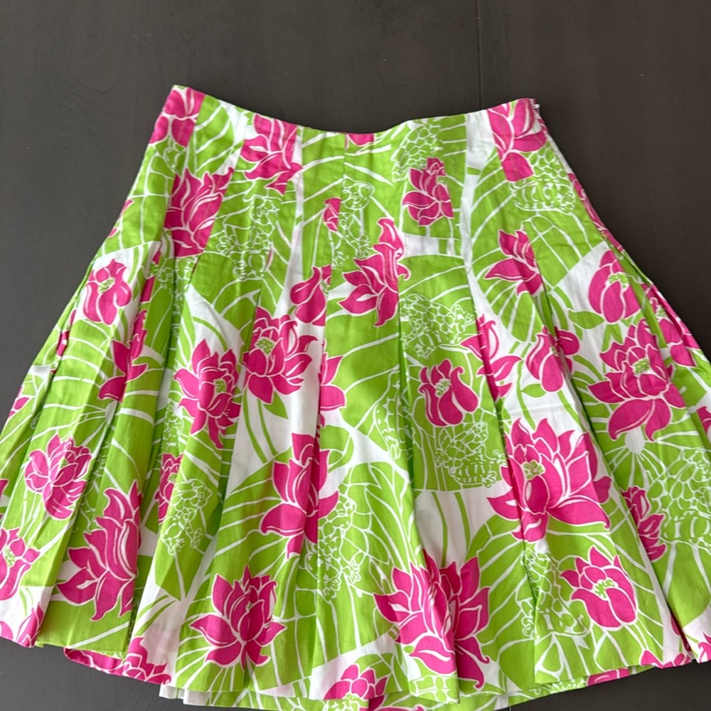 Lilly Pulitzer pink green skirt size 4